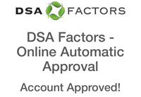 Getting online credit approvals with DSA Factors is easy!